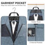 Large Travel Garment Bag with Shoulder Strap