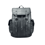 Authentic crocodile leather travel backpack unisex large schoolbag real crocodile leather fashion brand design men's backpack