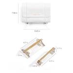 YDR Cosmetic Bag Foldable with Divider,Capacity Travel Makeup Bag for Women Portable Pouch Makeup Organizer Toiletry Bag Makeup Case