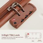 Luggage Sets 3 Piece Suitcase Set, ABS Hardside Carry-on, Checked Luggage, Lock