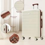 Luggage Sets 3 Piece Suitcase Set, ABS Hardside Carry-on, Checked Luggage, Lock