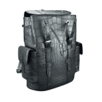 Authentic crocodile leather travel backpack unisex large schoolbag real crocodile leather fashion brand design men's backpack