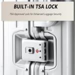 VATILIN 20 Inch All Aluminum Carry On Luggage 22x14x9 Airline Approved with Spinner Wheels,Hard Shell Zipperless Lightweight Small Suitcase with TSA Approved for Travel Business Women Men,Black