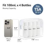 PACKISM TSA Approved Clear Toiletry Bag Set