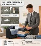 Convertible Garment Duffle Bags for Travel, Carry On Garment Bag for Women Men 2 in 1 Hanging Suit Bag, Large Weekender Bags for Business Trip Wedding Hanging Clothes Black