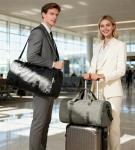 Convertible Garment Duffle Bags for Travel, Carry On Garment Bag for Women Men 2 in 1 Hanging Suit Bag, Large Weekender Bags for Business Trip Wedding Hanging Clothes Black