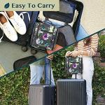 PAVILIA Toiletry Bag Travel Bag for Women Men, Hanging Cosmetic Organizer, Water Resistant Makeup Bag for Accessories Toiletries, Large Travel Essentials Kit (Floral Grey)