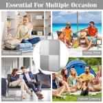 8 Set Compression Packing Cubes for Travel, Expandable Waterproof Travel Organizer, Lightweight Luggage Organizer with Shoes & Laundry Bags, Travel Accessories for Men Women, Grey