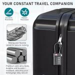 Diyife TSA Locks for Luggage, [2 Pack] TSA Approved Luggage Locks with TSA-008, Open Alert Indicator, 4 Digit Combination TSA Travel Lock with Zinc Alloy Body Lock for Suitcase, Bag, Backpack, Black