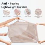 9 Set Packing Cubes for Travel, Gifts for Women Mom Kids, TSA Approved Bags for Makeup, Cosmetic, Toiletry, Organizer for Suitcase Carry On, Cruise Essentials Airplane Accessories, Beige