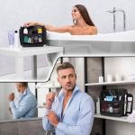 Travel Toiletry Bag for Men and Women - Large Hanging Toiletry Organizer - Waterproof Hygiene Bag with Metal XXL Swivel Hook, with YKK Zippers and 19 Compartments for Toiletries, Makeup, Cosmetics