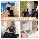 10 Set/8 Set Packing Cubes for Travel, Gifts for Women Mom,Anti-Tearing Suitcase Organizer for Luggage with Shoe & Hanging Toiletry Bag,OlarHike Vacation Essentials & Accessories for Cruise Ship,Cream