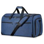 Carry on Garment Bag for Travel, Bukere Convertible Suit Travel Garment Duffel Bag for Men Women Business, Shoe Compartment, Detachable Shoulder Strap, Multi-Function 2 in 1 Weekender Bag, Blue