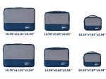 Packing Cubes Set Travel Luggage Organizers Suitcase Lightweight Accessories Navy Blue
