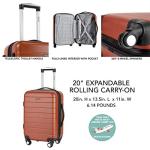 Wrangler 20" Piece USB Port Cup Holder Carry-On Luggage