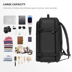 SUOCO Travel Vacuum Backpack with Portable Electric Pump, 60L Carry On Compression Seal Travel Backpack with Vacuum System, Traveling Packing Luggage Suitcase, Black