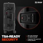 Pelican ATX Luggage Hard Case Luggage with Wheels - Waterproof Hardshell - Medium Size (25 Inch) Check-In Suitcase (Black)