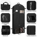 Simple Houseware 60-Inch Heavy Duty Garment Bag with Pockets for Suits, Tuxedos, Dresses, Coats