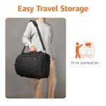 Amazon Basics Travel Backpack Carry On Flight Approved, Lightweight, Expandable, Dual Use as Backpack or Shoulder Bag, Black