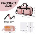 MAXTOP Travel Duffle Bag for Women Carry On Tote Weekender Overnight Bag Large Capacity Duffel Bag With Shoe Compartment,Gym Tote Bag with Dry and Wet Separation