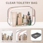 BLINGCOOL 8 Set Packing Cubes for Travel with Clear Toiletry Bag, Durable Luggage Packing Organizers, Carry-On Accessories, TSA Approved See-Through Cubes, Space-Saving Storage Bags, Gifts for Women