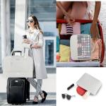 Weekender Bag for Women Travel Duffel Bag - Carry On Overnight Bag with Shoe Compartment Large Nylon Duffle Tote Bag 21.5" with Toiletry Bag for Traveling Business Weekend Trip 3Pcs Set