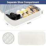 Weekender Bag for Women Travel Duffel Bag - Carry On Overnight Bag with Shoe Compartment Large Nylon Duffle Tote Bag 21.5" with Toiletry Bag for Traveling Business Weekend Trip 3Pcs Set