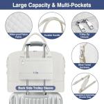 Weekender Bag for Women Travel Duffel Bag - Carry On Overnight Bag with Shoe Compartment Large Nylon Duffle Tote Bag 21.5" with Toiletry Bag for Traveling Business Weekend Trip 3Pcs Set