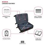 SwissGear 8018 Expandable Luggage, Hard Shell Medium Luggage with Spinner Wheels