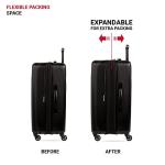SwissGear 8018 Expandable Luggage, Hard Shell Medium Luggage with Spinner Wheels