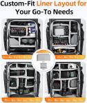 FPV Drone Backpack 40L Professional Travel Shoulder Bag for FPV Racing Quadcopter/DJI Avata/Transmitter/Goggles/15.6'' Laptop