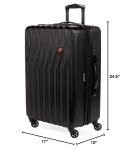 SwissGear 8018 Expandable Luggage, Hard Shell Medium Luggage with Spinner Wheels
