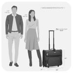 Travel Select Amsterdam Business Rolling Garment Bag, Gray, One Size