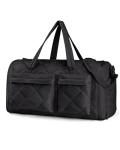 BAGSMART Garment Bags for Travel for Women, Convertible Garment Duffel Bag Suit Bag, 2 in 1 Puffy Garment Bags for Hanging Clothes, Carry on Travel Duffle Bag Combo with Shoe Compartment, Black