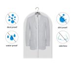 MsKitchen Clear Garment Bags Clothes Covers Protecting Dusts (Set of 12) for Storage Plastic Garment Bags Hanging Clothes Bags Dress Bag for Gowns Long with Zipper for Closet - 24'' x 40''/12 Pack