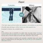 Toncoke 8-Piece Packing Cubes for Travel, 2026 Upgraded Durable Zippers & Reinforced Mesh, Complete Luggage Organizer Set with Shoe/Toiletry/Laundry Bags, 4 Sizes for Suitcase, Men Women, Lake Blue