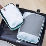 Toncoke 8-Piece Packing Cubes for Travel, 2026 Upgraded Durable Zippers & Reinforced Mesh, Complete Luggage Organizer Set with Shoe/Toiletry/Laundry Bags, 4 Sizes for Suitcase, Men Women, Lake Blue