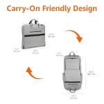 Amazon Basics Carry-On Garment Bag for Travel and Business Trips with Shoulder Strap - Gray