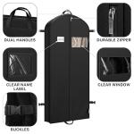 Simple Houseware 60-Inch Heavy Duty Garment Bag For Suits, Tuxedos, Dresses, Coats