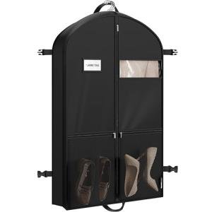 Simple Houseware 43-Inch Heavy Duty Garment Bag with Pockets for Dresses, Coats