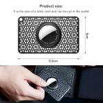 [Ultra Thin] for Airtag Wallet Holder 2 Pack, Airtag Holder, 0.1 inch Thickness, Airtag Wallet Case Slim Thin Card Case for Purse, Handbag, Backpack Wallet, Clutch (Black)