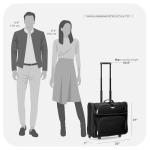 Travel Select Amsterdam Business Rolling Garment Bag, Black, One Size