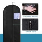 KIMBORA 43" Suit Bags for Closet Storage and Travel, Gusseted Hanging Garment Bags for Men Suit Cover With Handles for Clothes, Coats, Jackets, Shirts（3 Packs）