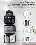 Maliton Toiletry Bag for Men & Women Large Toiletry Bags for Traveling Hanging Toiletry Bag Hygiene Bag with 4 Compartments Waterproof Bathroom Shower Bag (Navy Blue)