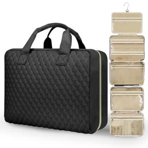 urophylla Detachable Travel Toiletry Bag for Women - Large Toiletry Bags for Traveling Women - Hanging Makeup Cosmetic Bag, Organizer for Travel Accessories Cruise Essential - Travel Size Toiletries