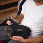 MANSCAPED® The Shed Men's Premium Quality Toiletry Bag, PU Leather Dopp Kit, Bathroom Travel Bag, Shaving Kit Case, Trimmer Tool Organizer