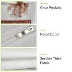 72-inch Gown Storage Bag, Foldable Wedding Dress Bag, Long Gown Storage Bag with Multiple Pockets, Dustproof and Moisture-Resistant, Lightweight and Portable, Outerwear Packaging Bag, White Style