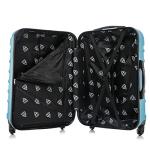 InUSA ENDURANCE Luggage with Spinner Wheels | Durable Lightweight Hardside Suitcase, Spacious Travel Bag with Handle and Trolley | 28-Inch Large Checked Luggage | Teal