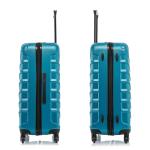 InUSA ENDURANCE Luggage with Spinner Wheels | Durable Lightweight Hardside Suitcase, Spacious Travel Bag with Handle and Trolley | 28-Inch Large Checked Luggage | Teal