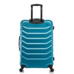 InUSA ENDURANCE Luggage with Spinner Wheels | Durable Lightweight Hardside Suitcase, Spacious Travel Bag with Handle and Trolley | 28-Inch Large Checked Luggage | Teal